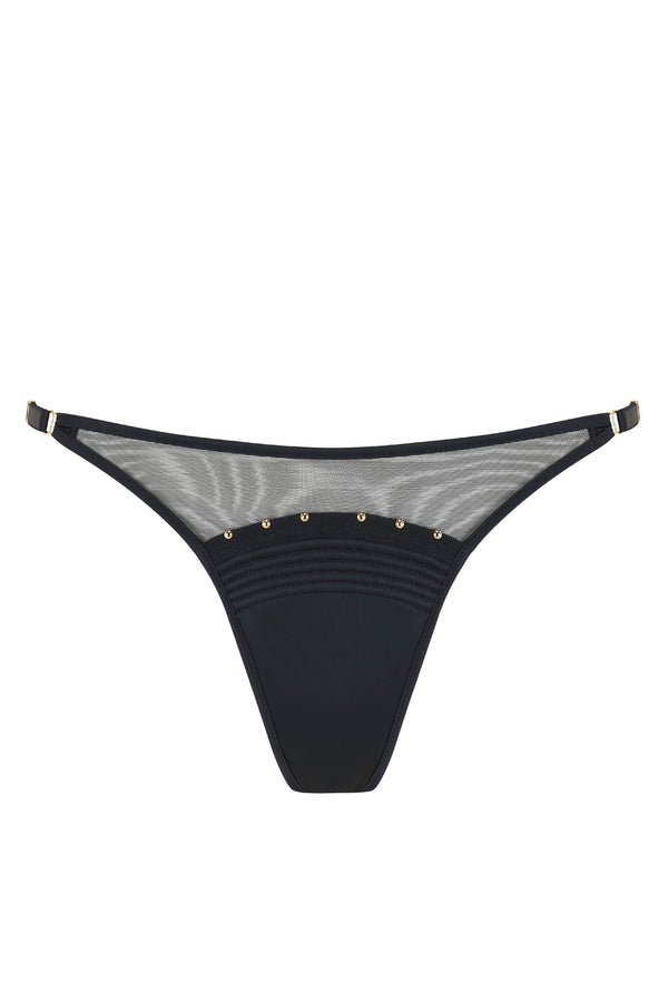 Babooshka luxury black Brazilian brief by Tatu Couture