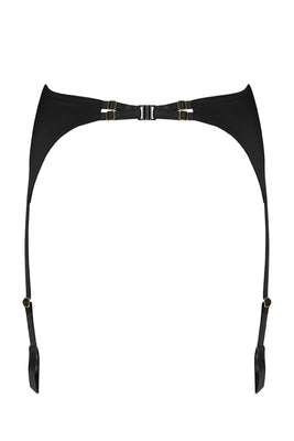 Rosalia Luxury black lace garter belt by Tatu Couture