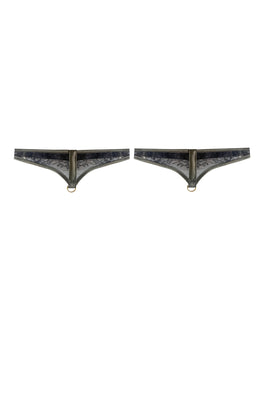 Iona luxury thigh leg garters Luxury lingerie accessories by Tatu Couture 