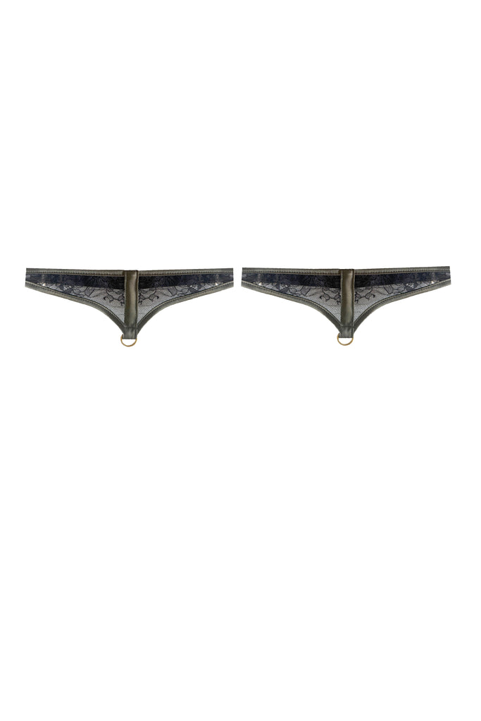 Iona luxury thigh leg garters Luxury lingerie accessories by Tatu Couture 