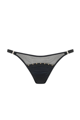 Babooshka designer thong with gold stud detail