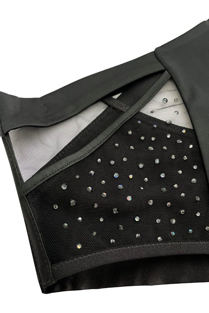 Luxury High Waist Brief with hand embellished Swarovski crystals