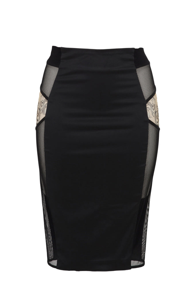 Nadine lingerie skirt with tattoo mesh 