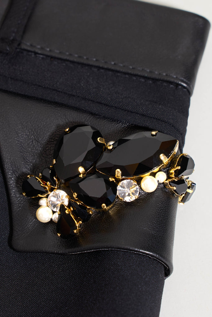 Luxury black lace Collar | seductive lingerie by Tatu Couture