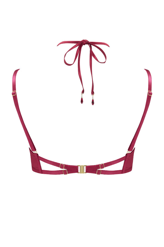 Rosalia Plunge Bra with detachable halter neck– Tatu Couture