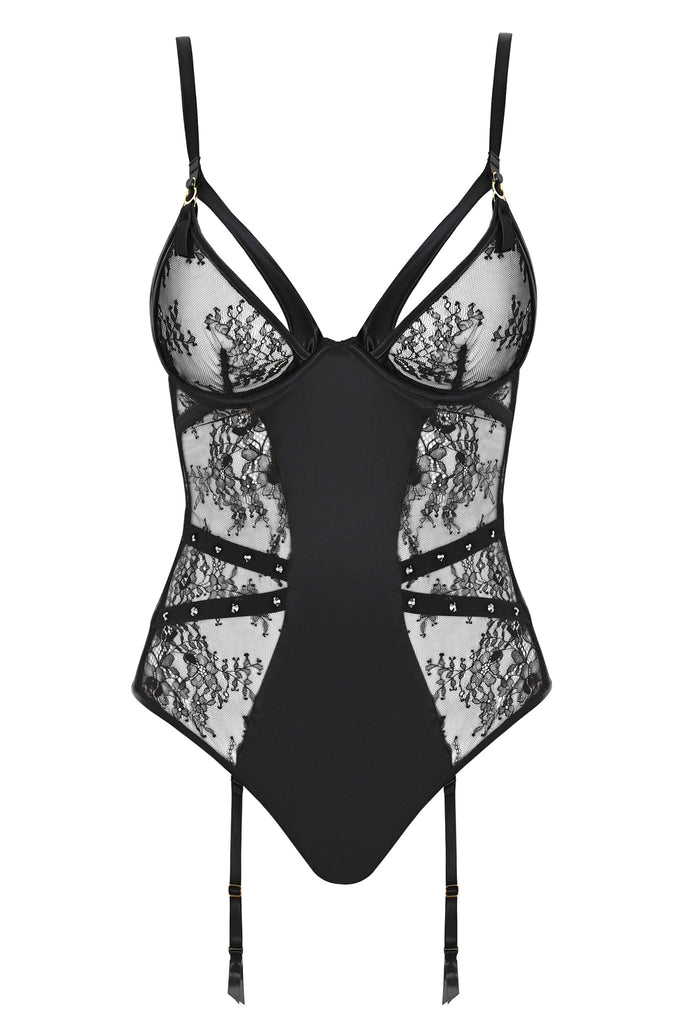 Sheer lace bodysuit from the luxury lingerie collection by Tatu Couture