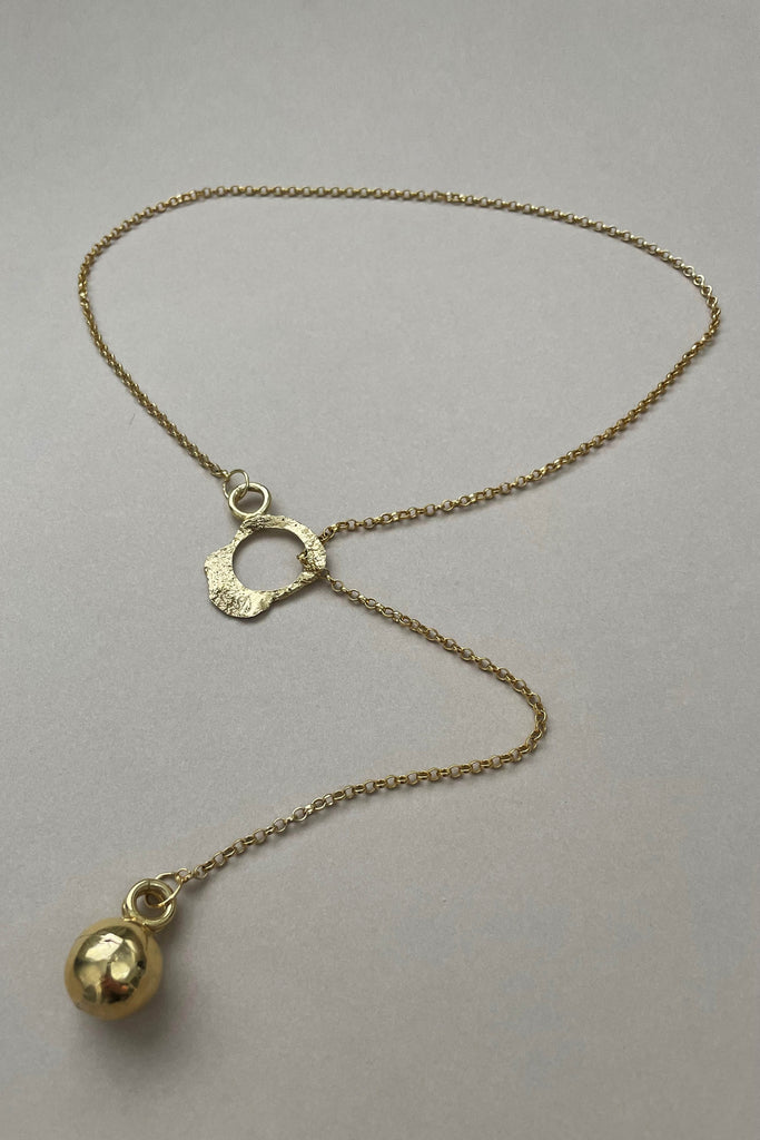 Gold Ball and Chain Bondage-inspired necklace | Luxury lingerie accessories by Tatu Couture