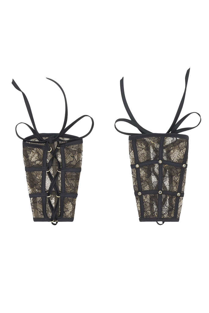 Xena Wrist Cuffs | Tatu Couture Luxury Lingerie 